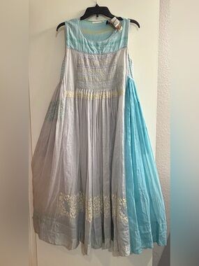 Injiri NWT “Teej 18” Hand-Loomed Patchwork Maxi Dress-  Pristine! Size Medium